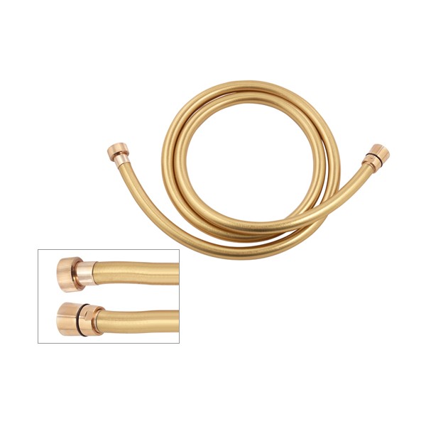 Шланг для душа золотой из нетоксичного ПВХ 1.5м