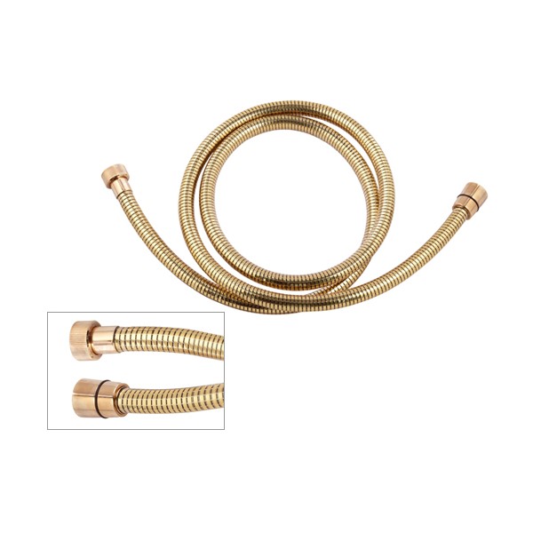 Шланг для душа из нетоксичного ПВХ Прозрачный/Золотистый 1.5м