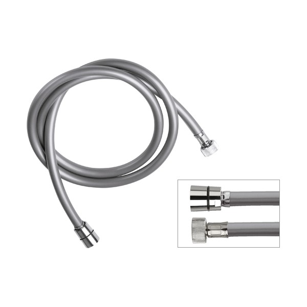 Шланг для душа пластиковый серый металлик 1.5м