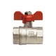 Кран шаровой  1" внутренняя/внутренняя ручка бабочка