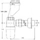 Сифон для писсуара со смещением 32-40