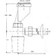 Сифон для писсуара со смещением 32