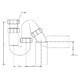 Сифон трубный P/S-образный 1 1/2-50 без выпуска