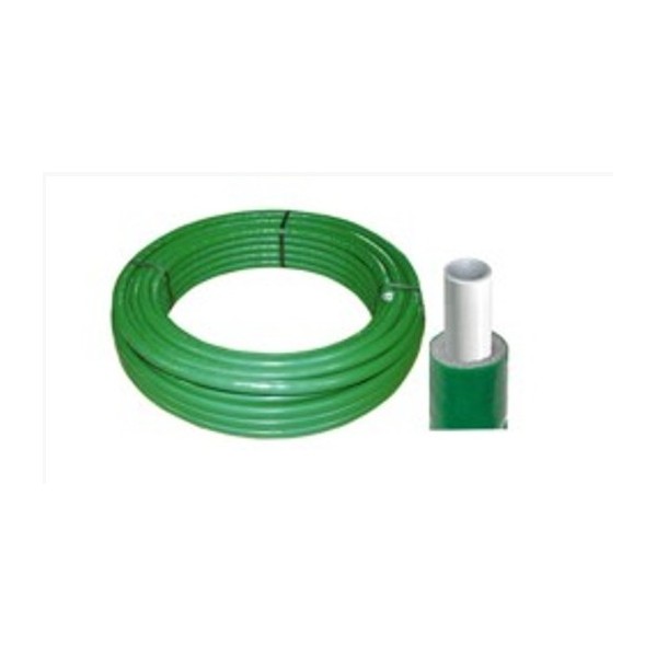 Труба металлопластиковая 20х2 в теплоизоляции 6 мм ЗЕЛЕНАЯ