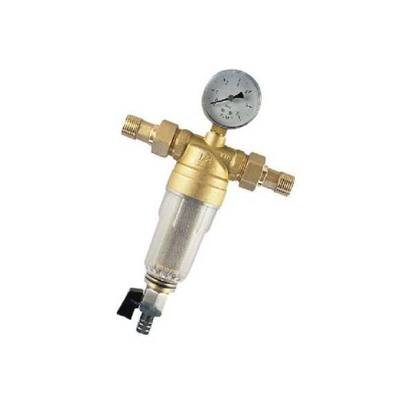 Фильтр с манометром 1/2 для холодной воды