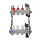 Коллектор из нержавеющей стали с расходомерами 1"x3/4" 3 контура