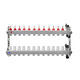 Коллектор из нержавеющей стали с расходомерами 1"x3/4" 12 контуров