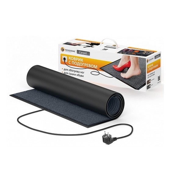 Коврик с подогревом Carpet 50x80 серый