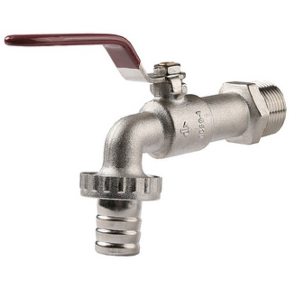 Кран шаровой 3/4 с носиком ручка рычаг