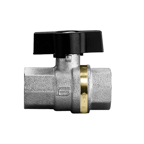 Кран шаровой 1/2 внутренняя/внутренняя ручка бабочка GALAXY