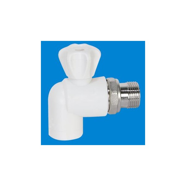 Кран шаровой полипропиленовый для радиатора угловой 25-3/4 4SPK0610