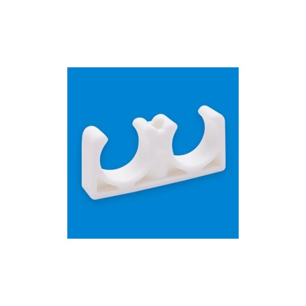 Крепление для полипропиленовых труб 22 двойное 4SPK0985