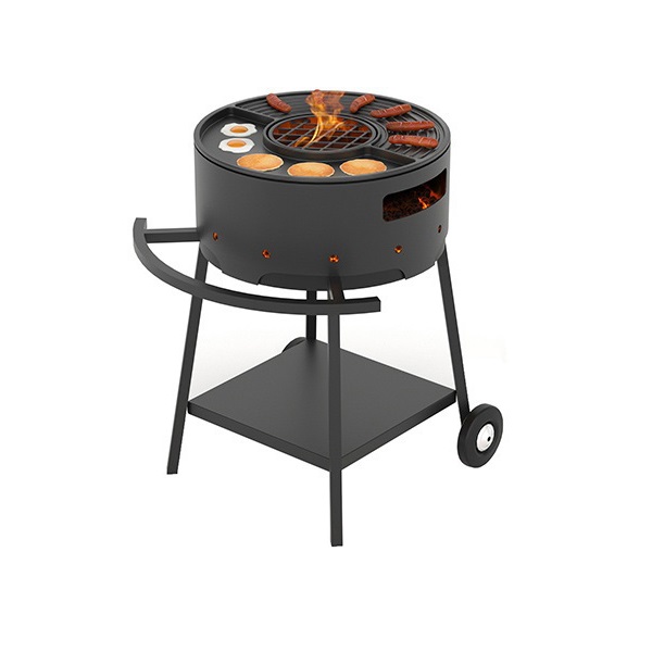 Мангал Дачник на подставке с чугунной плитой Gurman Ø 450