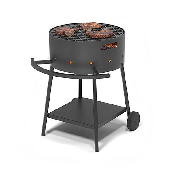 Мангал Дачник на подставке с чугунной решеткой Стейк Ø 450 мм