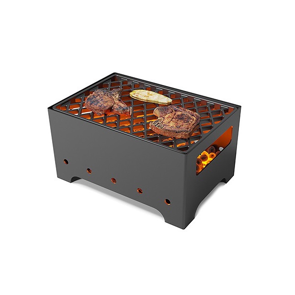 Мангал Турист 1 с решеткой чугунной для мангала Стейк