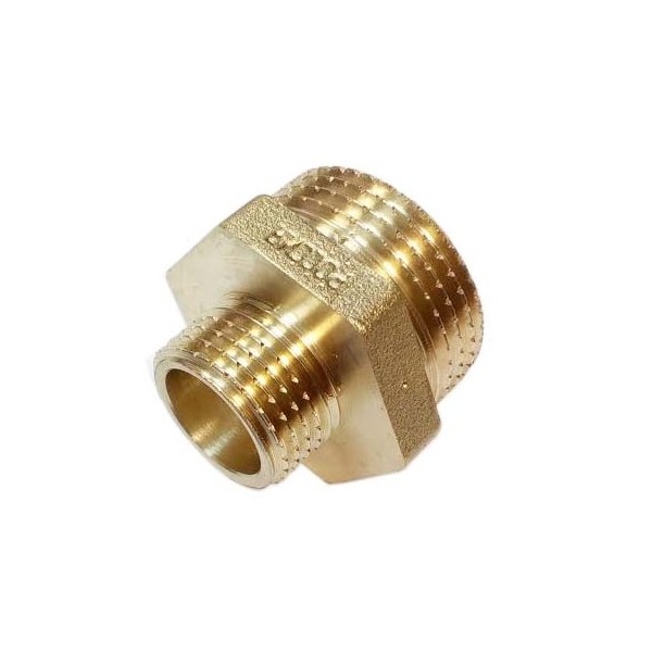 Ниппель латунный переходной 3/4-1/2