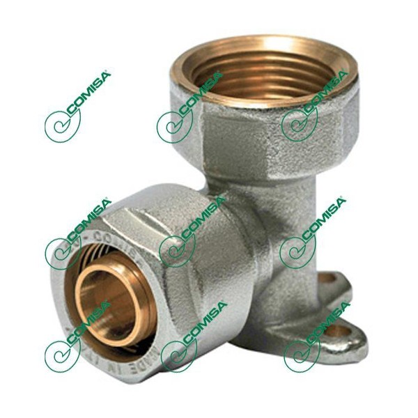 Угол с крепежом обжимной 16-1/2 внутренняя