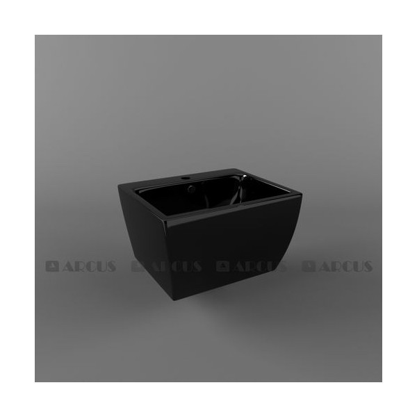 Раковина подвесная черная