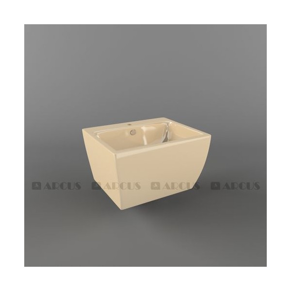 Раковина подвесная бежевая