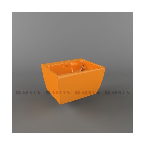 Раковина подвесная оранжевая