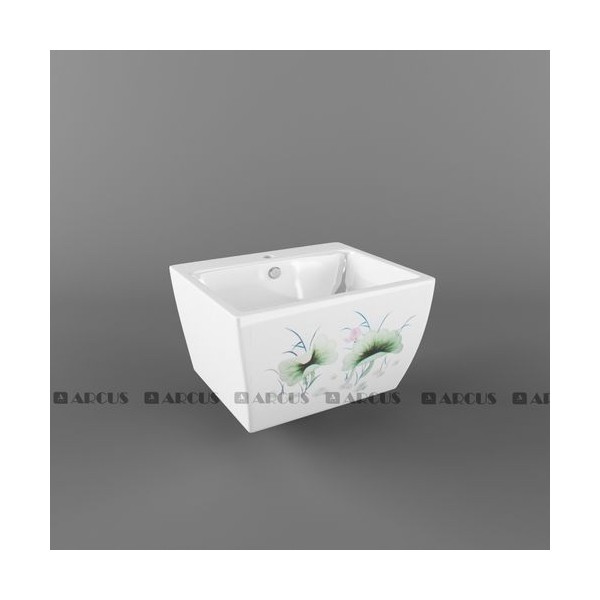 Раковина подвесная белая мозаика LG