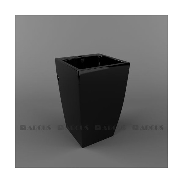 Раковина постамент черная