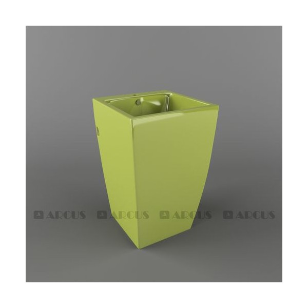 Раковина постамент салатовая