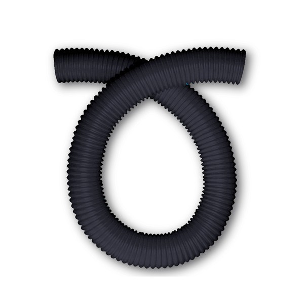 Шланг гофрированный 40 мм 30 метров черный
