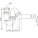 Сифон трубный P/S-образный 1 1/2-40 без выпуска