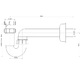 Сифон трубный P-образный 1 1/2-40 без выпуска