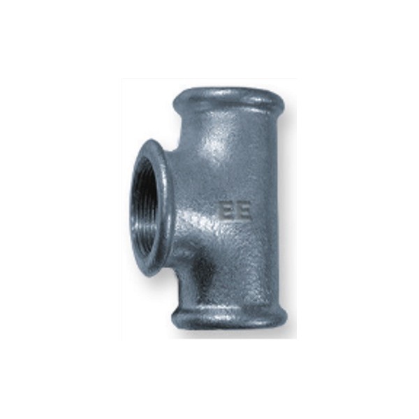 Тройник переходной оцинкованный 1 1/2-1"-1 1/2