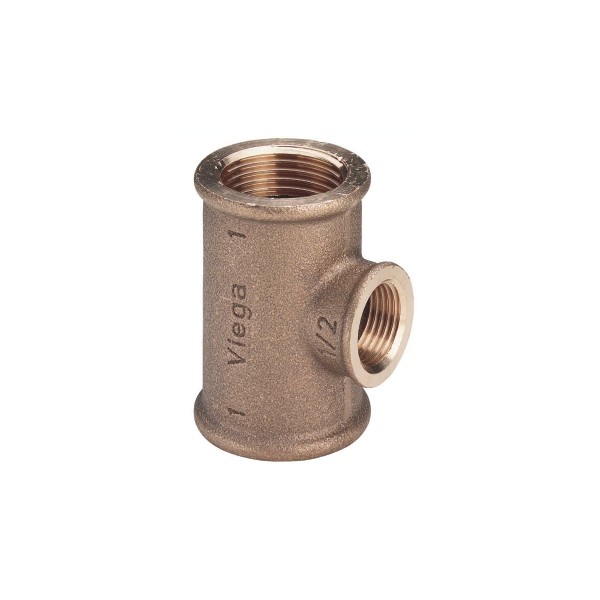 Тройник 1" бронза внутренняя/внутренняя/внутренняя