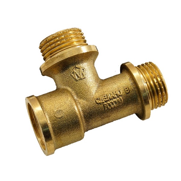 Тройник 1/2 латунный внутренняя/наружная/наружная