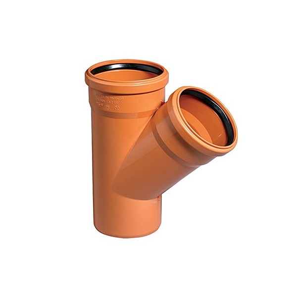 Тройник рыжий 200-200-45°