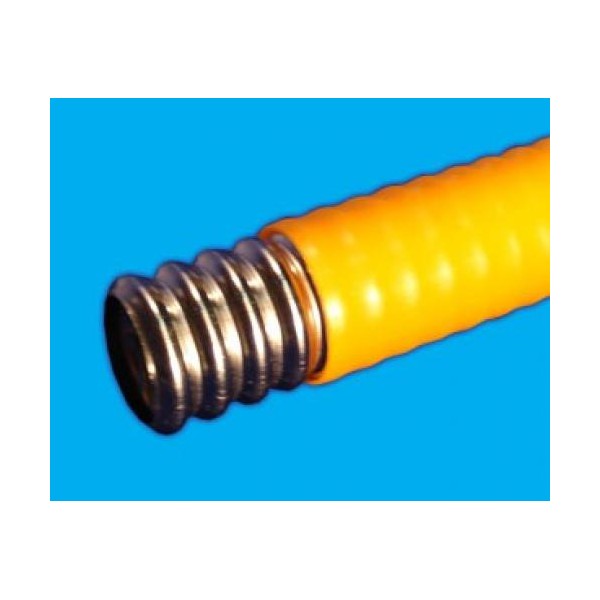 Труба нержавеющая гофрированная отожженная c п/э покрытием 25