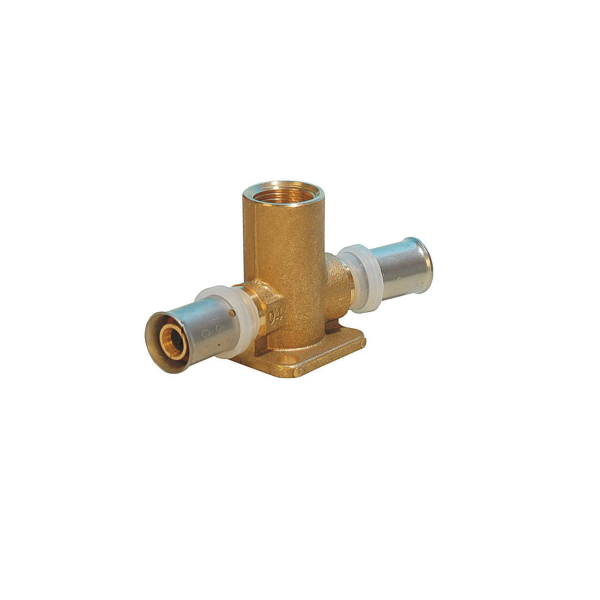 Угол с крепежом проходной пресс 16-1/2-16 внутренняя h=52 мм