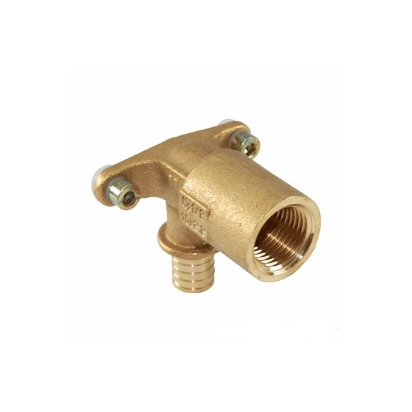 Угольник настенный с длинным нарезным патрубком 20-Rp 1/2