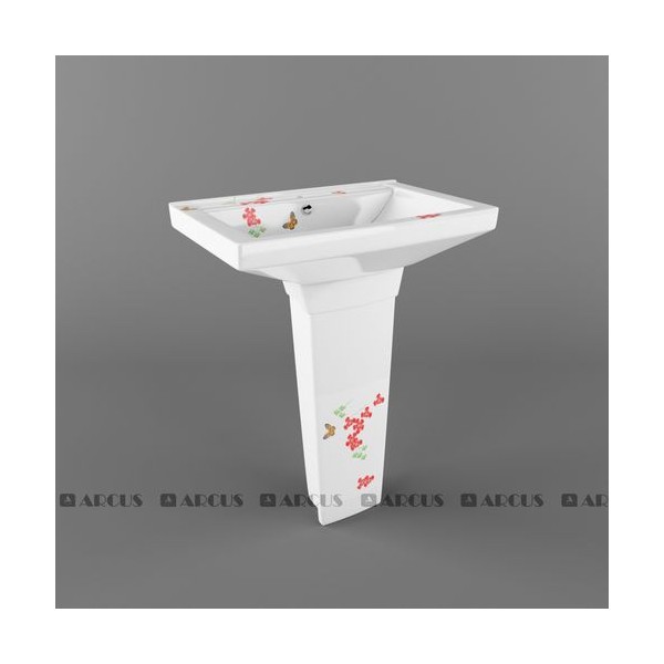 Умывальник белый мозаика DW