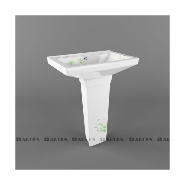 Умывальник белый мозаика SY