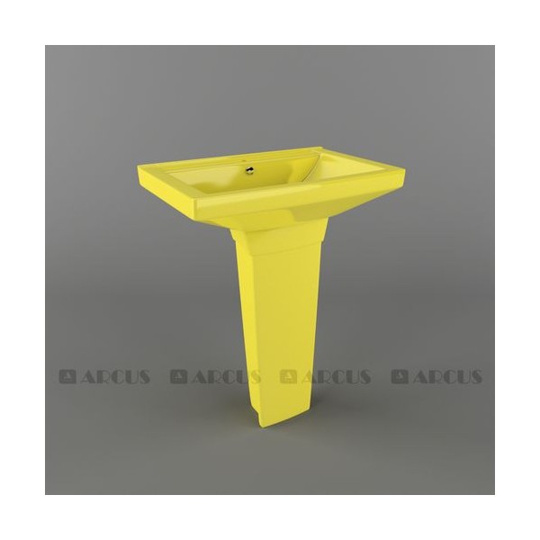 Умывальник желтый