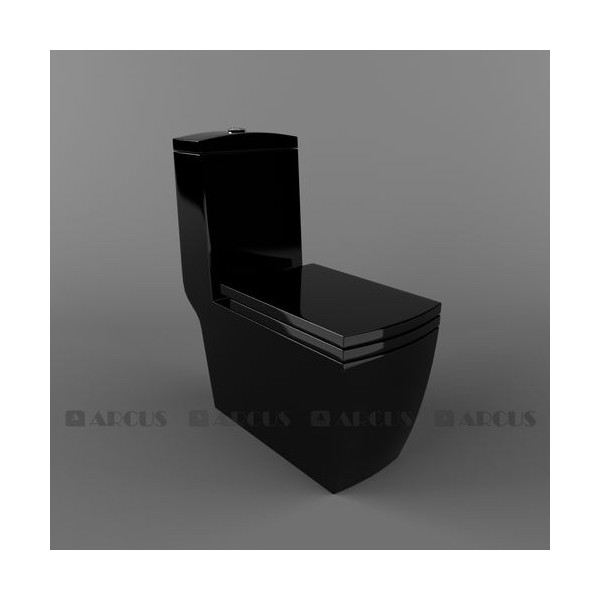 Унитаз моноблок черный