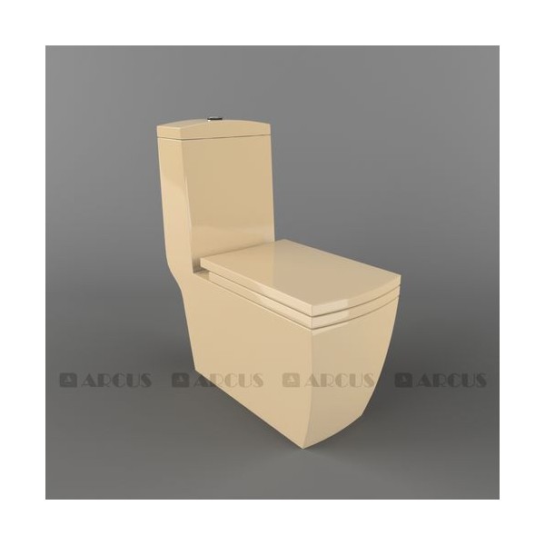 Унитаз моноблок бежевый