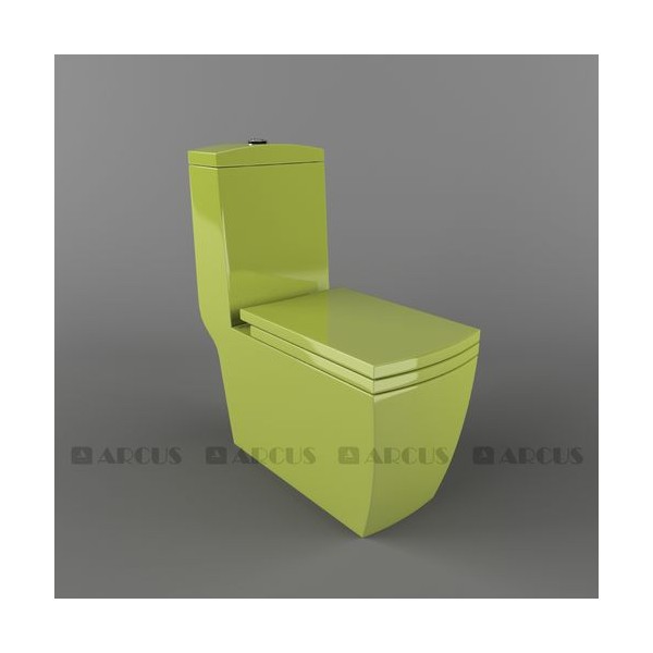 Унитаз моноблок салатовый