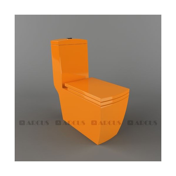 Унитаз моноблок оранжевый