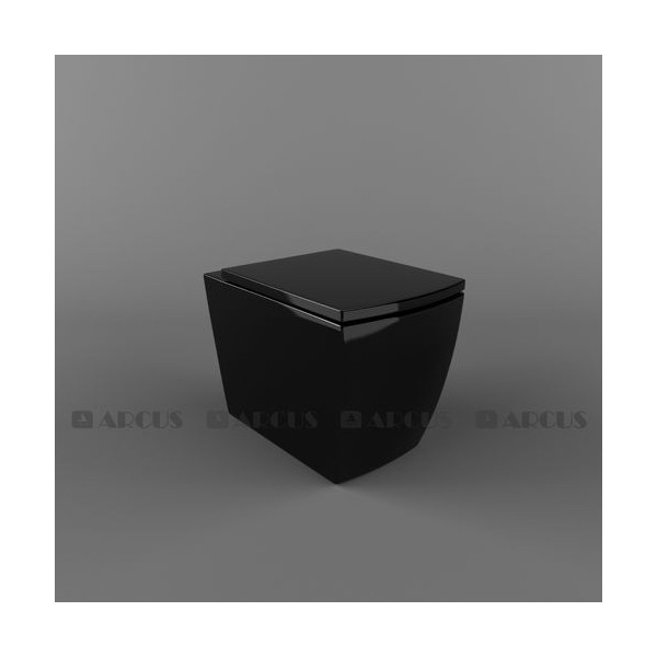 Унитаз подвесной черный