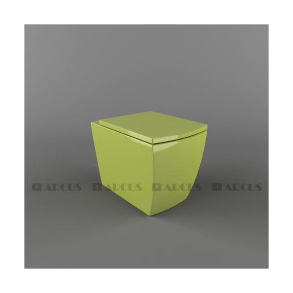 Унитаз подвесной салатовый