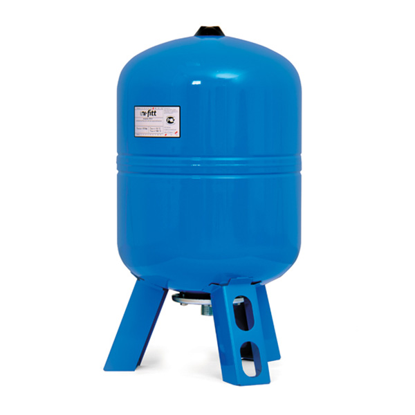 Бак для водоснабжения 50 л синий вертикальный на ножках